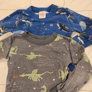 Kids' Dragon and Ocean Themed Pajama Set
